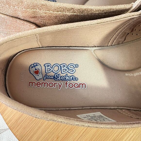 Bobs by Skechers Memory Foam Flats Slip On Shoes - Picture 9 of 13